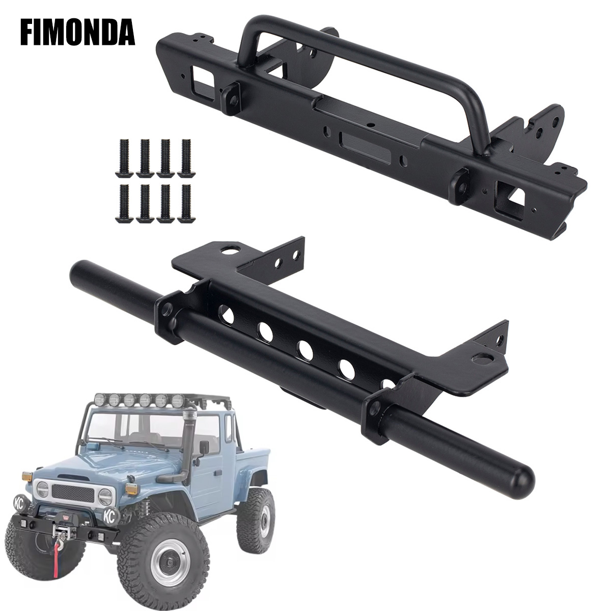 Rc Rock Crawler - Paraurti anteriore in metallo per camion