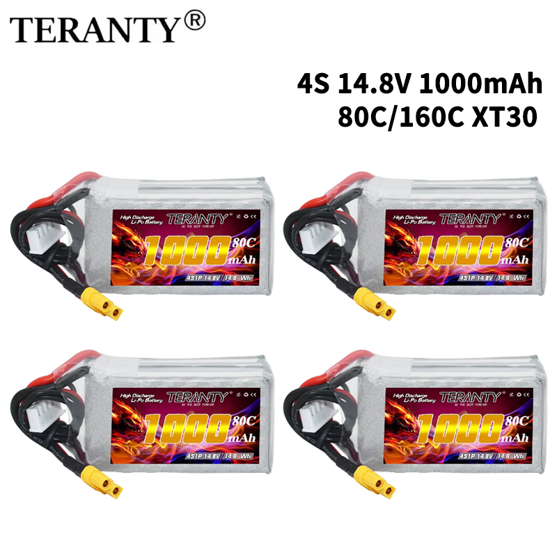 Nano Quad Fpv - Batteria Lipo TERANTY 4S 1000mAh 14.8V