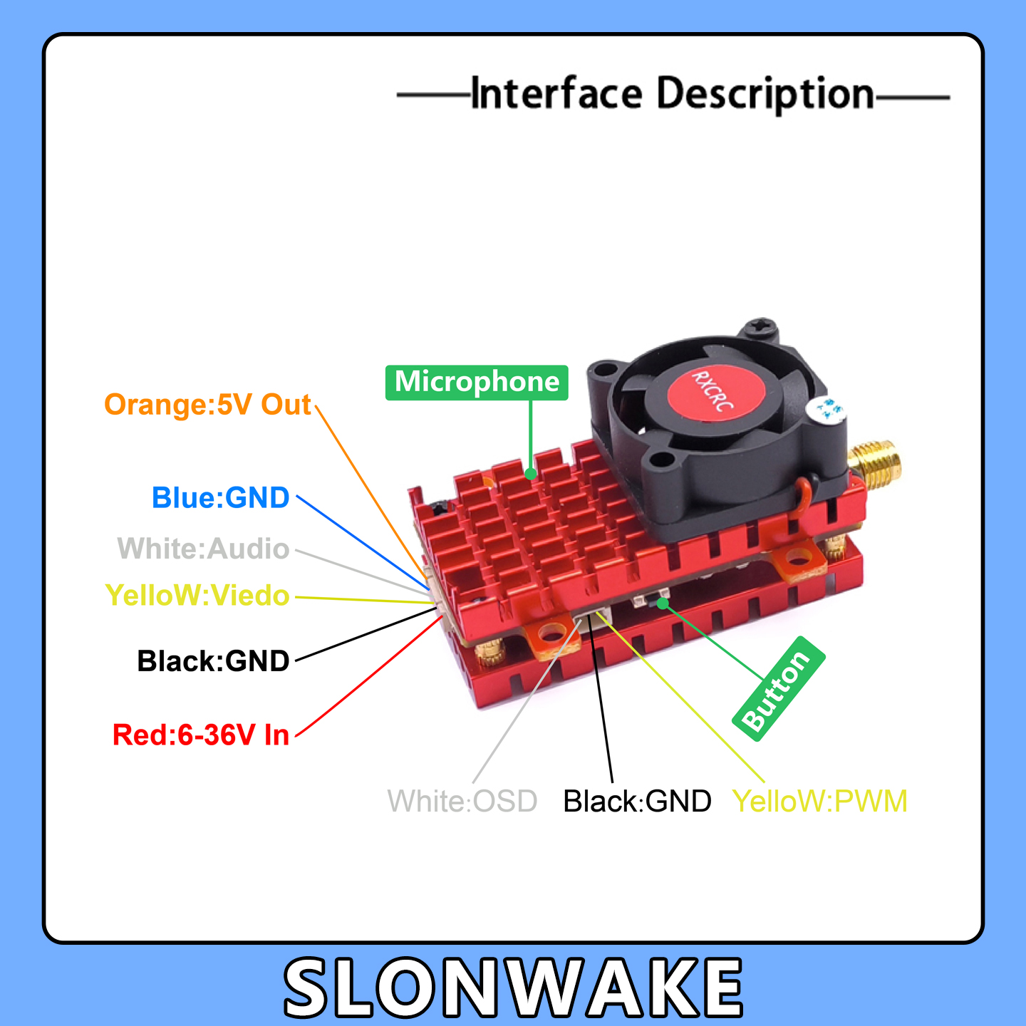SLONWAKE 5.8G 2W VTX FPV 1800T - Drone Rc Explorer recensione e prezzo