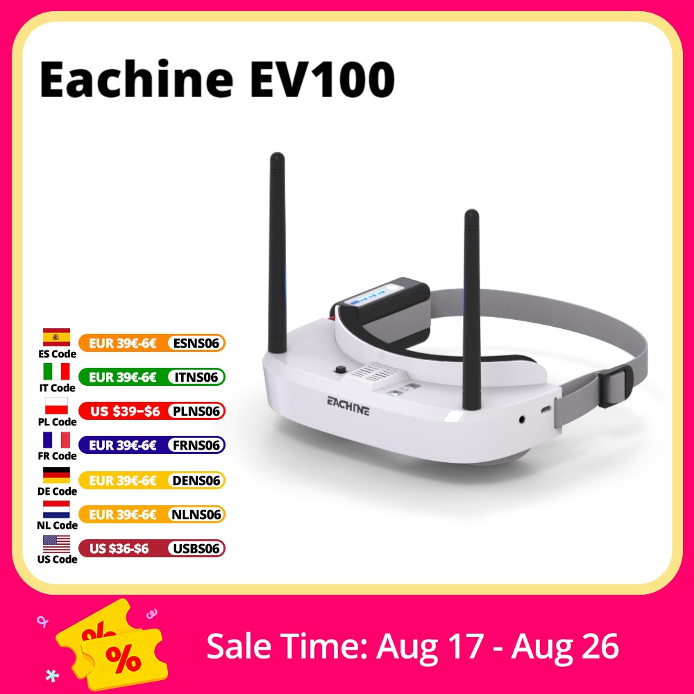 Eachine EV100 720*540 5.8G 72C - Drone Rc Cover recensione e prezzo