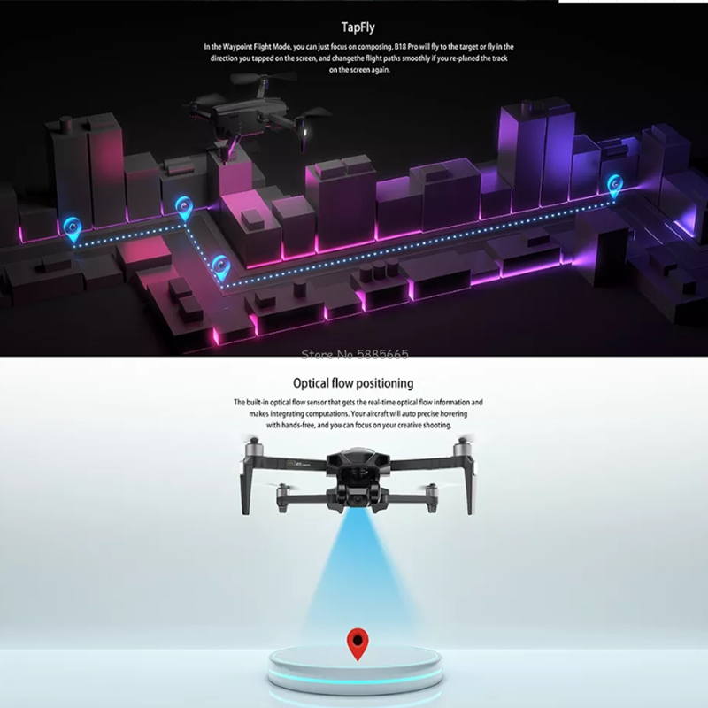 Professionale 4K GPS Ritorno F - Drone Smart Rc Foldable recensione e prezzo