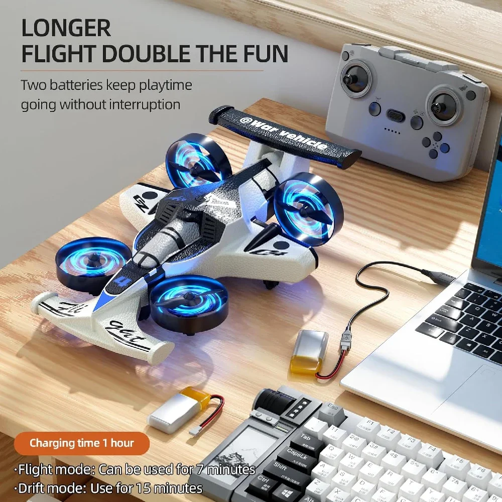 Drone RC 2 in 1 con Modalità T - Drone Rc Land recensione e prezzo